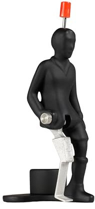 TIPP-KICK Pro-Kicker Loop I Original Spieler für Groß & Klein I Spielspaß mit der Fußball-Figur Spiel I Zubehör I Schwarz