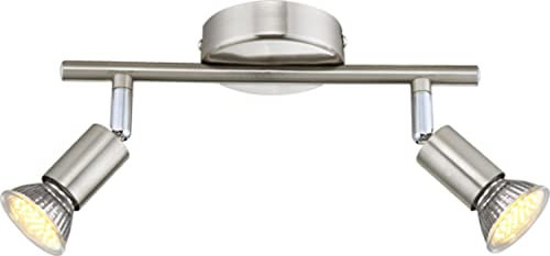 Deckenleuchte LED Spot Strahler Deckenlampe Deckenspot Nickel Globo Matrix 57991-2