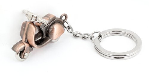 sourcing map Cuivre Ton Métal Scooter Moto Modèle Pendentif Porte-clés - Femme, Taille Unique