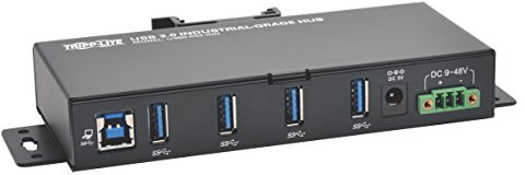 Tripp Lite 4-Port Industrial USB-A 3.0 SuperSpeed Hub with 15KV ESD Immunity, Metal Case, Mountable, USB Type-A (U360-004-IND)