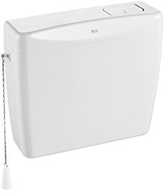 Roca Toiletten Sitz WC-Spülkasten Weiß Modern Kunststoff Hoch/Semi Hohe Montage