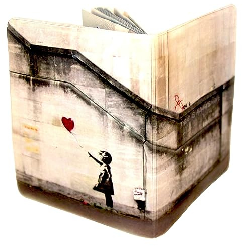 (30+ Designs) Passport Cover Holder Protector Wallet Case Mens Womens for Travel Holiday & Luggage Tag Options (Banksy Always Hope)