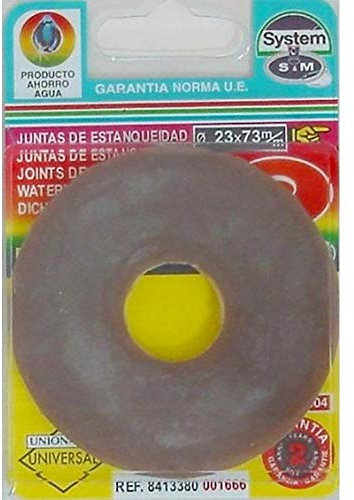 S&M 001666 Flachdichtung für Spülkasten, Standard, 23 x 73 mm