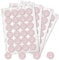 Logbuch-Verlag 96 Schön dass du da bist Aufkleber rosa weiß Willkommen Sticker Hochzeit Babyparty Mädchen Geburtstag rund 4 cm
