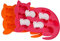 2 Pack LYWUU Cat Shaped Silicone Ice Cube Molds and Tray