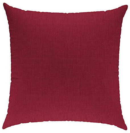 sunnypillow Coussin de Palette décoratif, Oreiller 50 x 50 cm Rouge intérieur extérieur plusieures Tailles et Couleurs a Choisir, Robuste