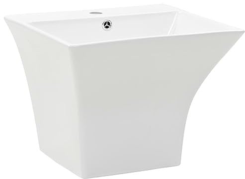 Lavabo mural Céramique Blanc 500 x 450 x 410 mm