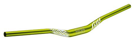 Funn Full On Mountainbike Lenker mit Lenkerklemme 35mm und Breite 785mm, robuster und leichter Legierungs-Riser-Lenker für MTB, BMX und Rennrad, Anstieg 30mm (Grüne)
