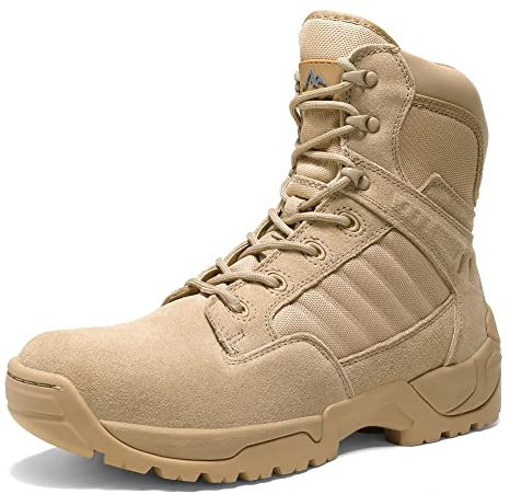 NORTIV 8 Herren Security Tactical Einsatzstiefel,Sand,39