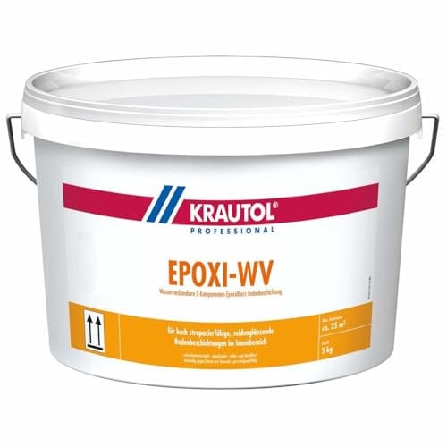 Krautol EPOXI WV 2-K, 2 Komponenten Epoxidharz Bodensiegel betongrau, 3+2 kg
