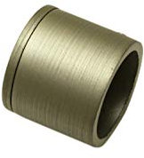 Gardinia Wandlager für Gardinenstangen mit Ø 19 mm, Inklusive Befestigungsmaterial, Wandmontage, Serie Kira, Farbe: Champagner