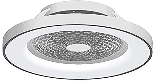 Mantra Iluminación. Modelo NEPAL. Ventilador y plafón de techo de 105 cm de diámetro en color blanco. Fuente de luz LED 75W 2700K-5000K 7200lm. Ventilador 35W