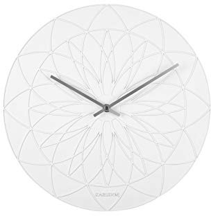 [MM04] [W] Wall Clock Fairytale polyresin White D. 35cm, H. 3,5cm, Excl. AA bat,Armando Breeveld