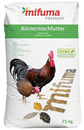 Mifuma Geflügelkörner ECO mit Anisöl 25 kg Hühnerfutter Geflügelfutter Wachtelfutter Entenfutter Putenfutter