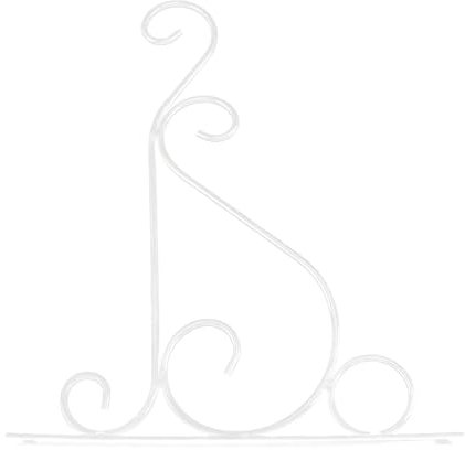 VIFER Hängende Pflanzen Halterung, Blumenampelhalter Eisen Wandhaken Pflanzenhalterung Blumenhaken Wand Pflanzenhänger für Pflanztöpfe, Laterne, Windspiele (Weiß)