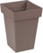 Grands pots de fleurs carrés de 23,5 litres, 40 cm de haut, pots de fleurs de couleur vive