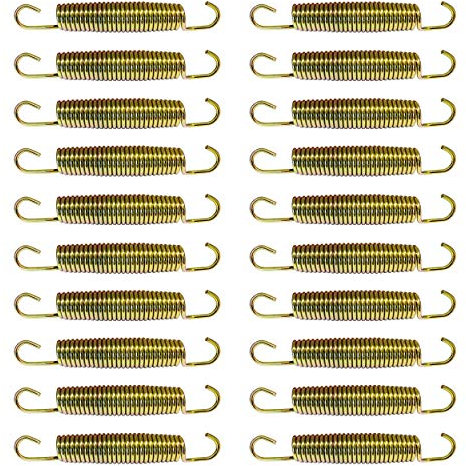 BEST SPORTING Spiralfedern für Gartentrampolin zum Spannen der Sprungmatten (20 Stück, 138 mm)