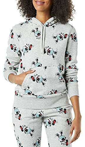 Amazon Essentials Disney | Marvel | Star Wars | Princess Felpe con Cappuccio in Pile (Disponibili in Taglie Forti) Donna, Icone Minnie, M