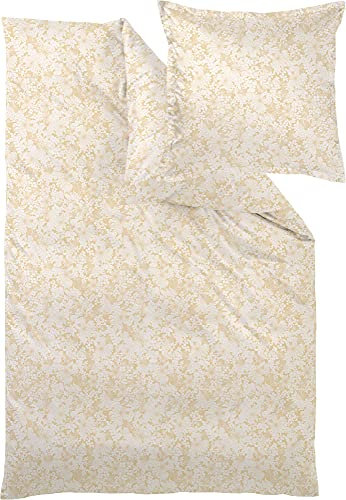 Curt Bauer Bettwäsche Cosy Mako-Brokat-Damast gelb Größe 135x200 cm (80x80 cm)