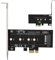 Yunseity M.2 NVME zu PCIe 3.0 X1 Erweiterungskarte, Unterstützt M.2 NVME (M Key) 2230/2242/2260/2280 SSD, PCIe NVME Adapterkarte für PC Desktop