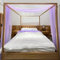 Linentalks Lilac Canopy Bed Scarf for Queen & Full Bed, Bed Canopy Scarf, Sheer Scarf Valance Canopy Bed Drapes, Four Post Bed Canopy Drapes, Canopy Bed Curtains 1 PC 52X228 Lavender Canopy Curtains
