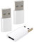 iJiZuo USB C Female to USB Male Adapter (3 Pack), Type C to USB A Converter for Fast Charging and Data Synchronization, Compatible with Phone 14/13 Plus Pro, Samsung Galaxy S23 S22 S21(White)