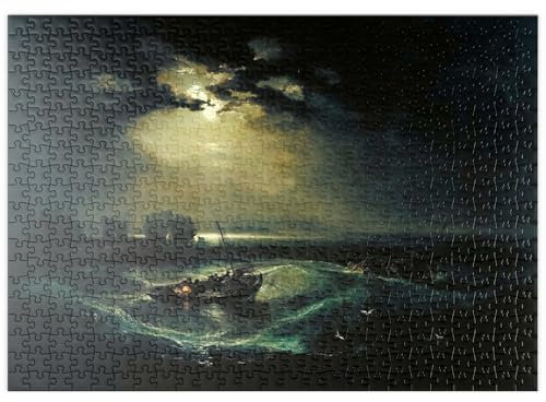 MyPuzzle Fishermen at Sea - Premium 500 Teile Puzzle - MyPuzzle Sonderkollektion von Æpyornis