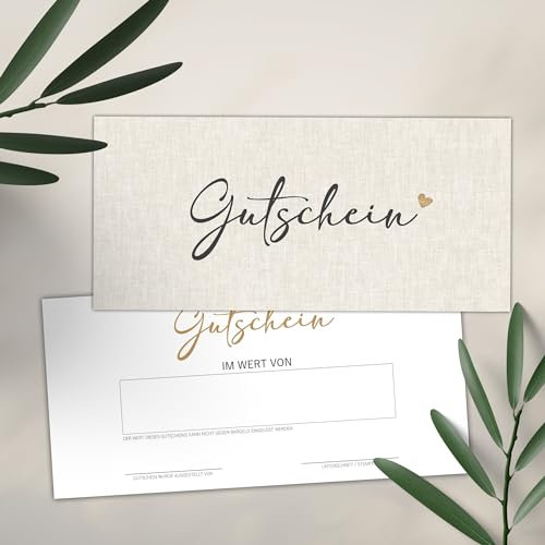 25 Blanko Gutscheine zum selbst Ausfüllen Nagelstudio Friseur Kosmetik Massage Wellness Fußpflege Blanko Gutschein Vorlage Gutscheinkarte Geschenkgutschein (Stoff Design Gutschein)