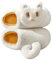 AONETIGER Pantofole Donna Comode Soffice Ciabatte Pelose Morbide Calde Ciabatte Uomo Invernali da Casa Pntiscivolo Pantofole Peluche All'aperto(40/41EU,Gatto Bianco)