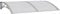 vidaXL Auvent de Porte, Marquise Solaire avec Support, Abri Protection Contre Pluie, Banne Entrée Porte Patio, Gris 150x100 cm Polycarbonate