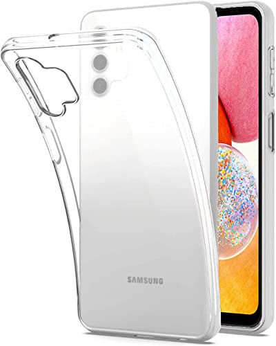 KP TECHNOLOGY Galaxy A14 Case - Thin Soft Silicone Gel Cover Case for Samsung Galaxy A14 5G (CLEAR)