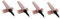 FRCOLOR 4pcs Eyeliner Eye Liner Liner Duo Eyelash Glue Black Lash Glue Pen Liner Eyelash Glue Eye Pencil Black Eye Makeup No Smudge Skinned Makeup Miss