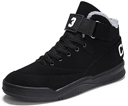 K DUORO Herren Sneaker Mode high Turnschuhe Outdoor Leichtgewichts Männer Fitnessschuhe Walking Schuhe (Schwarz-P, 39)