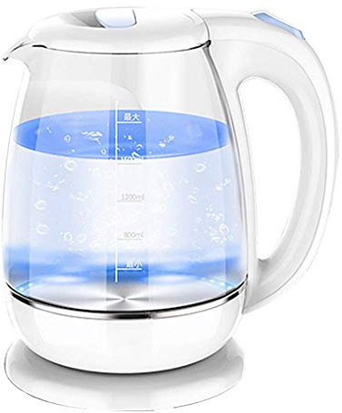 Household kettle,Fast and Quiet,Colour Changing Glass Kettle with LED Illumination 1500 W 1.8 Litre Anti-Scale Filter 360C Swivel Base,Quiet Fast Boiling Easy to Clean 100% Free lofty ambition