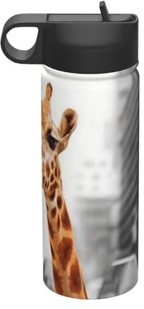 LAMAME Bouteille d'eau isotherme portable avec imprimé girafe à New York