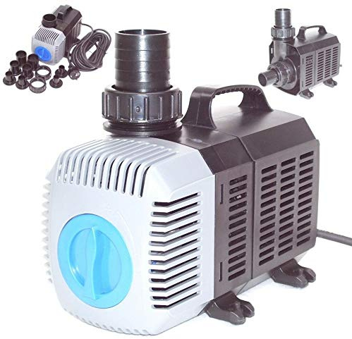 Teichpumpe SuperECO Bachlaufpumpe Filterpumpe Teichfilter Wasser Skimmer Pumpe, sparsam 14W 55043 3500L AWZ