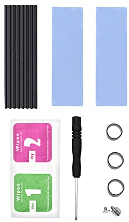 Ranuw For M.2 Hard Drive SSD Heatsink Aluminum SSD Radiator For M.2 NVME For M.2 NVME 2280 Thermal Cooling Pad For Laptop