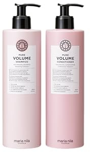 Maria Nila Shampoo und Conditioner Set für feines Haar - Pure Volume Duo Bundle Volumen Haarpflege Set mit Provitamin B5, ohne zu beschweren, Salon Qualität, vegan, sulfat- und parabenfrei, 2x 500ml