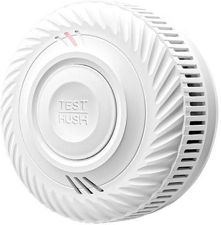 HIYAA S100B-CR Home, Photoelectric Smoke 10 Year Sealed for Life Battery, Fire Test/Mute Button & LED Indicator, 85dB Audible Alarm, Conforms to EN 14604 Standard