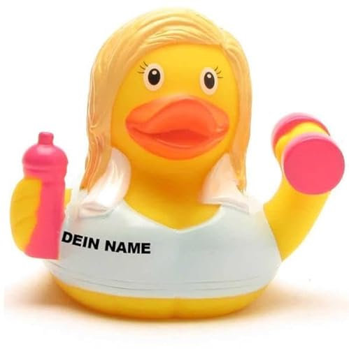 DUCKSHOP Badeenten - personalisierbar (Ente Fitness Girl)