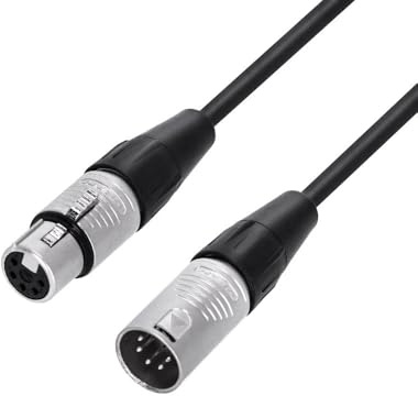 Adam Hall Cables 4 STAR DGH 5 0500 DMX Kabel | Rean 5-Pol XLR 5-Pins belegt | 5 m