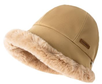 YAMEE Wintermütze Warme für Damen plüschige Innenfutter,Beanie Damen Mode Kälteschutz,Fischerhut Winter für Frauen Verstellbare Winddicht,Skimütze für Damen,für Reisen Camping Outdoor-Sportarten