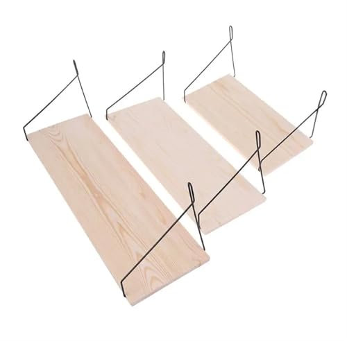 WENYOG Blumenständer 1 Set Holz Wand Montiert Bücherregal Blumentopf Lagerung Rack Regale Hängen Halter Haushalt Wohnkultur(M)