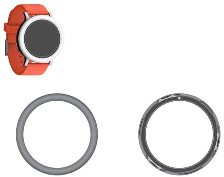 TEHAOUU Uhren-Lünettenring für Nothing CMF Watch Pro 2, kreisförmiger Bogen-Stil, kratzfest, Anti-Kollision, Edelstahl, einfarbig, modern, stilvoll, selbstklebende Abdeckung, Uhrenzubehör,