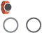 TEHAOUU Uhren-Lünettenring für Nothing CMF Watch Pro 2, kreisförmiger Bogen-Stil, kratzfest, Anti-Kollision, Edelstahl, einfarbig, modern, stilvoll, selbstklebende Abdeckung, Uhrenzubehör,