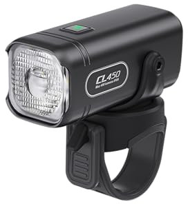 TOWILD CL450 Bike Lights 95g Compact Size Front Bike Light for Road Bike, 450 Lumen Bicycle Headlight with 5 Lighting Modes,USB-C Charging IPX6 Cycling Light Up to 7 Hours Runtime