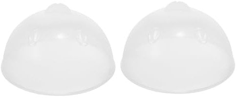 DECHOUS 2pcs Egg Cooker Lid Pot Egg Holders Bites Tray Cooker Electric Egg Trays Dash Cooker Washer Poached Egg Maker Fryer Rapid Cooker Lids Oven Three Eggs Poached Pan Eggless Plastic