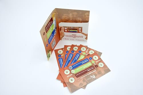 Drinkcheck Testkarten - 5 Karten mit je 4 Testfeldern (20 Tests) - Dein Schutz vor KO Tropfen + Teste Dein Getränk + sicher feiern | Teste dein Getränk auf die KO Tropfen GHB | Ergebnis in 10 Sekunden