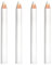 4 Pieces French White Nail Pencil, Nail Whitening Pencil, Art Manicure Pen for DIY Dot Line Pattern, Rhinestones Picker, Gem Pick Up Tool Wax Pen