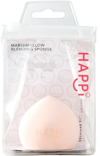 Happi Sweetmallow Blending Sponge - Flawless Finish - Seamless Coverage - Effortless Blending - Ultra-Soft Makeup Sponge/Everyday Beauty Essential - Latex Free - Single Sponge
